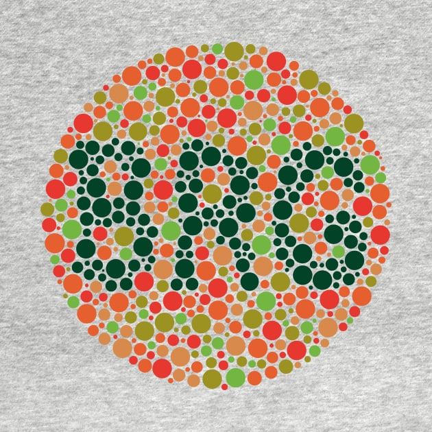 Ishihara automotive eye test for British Racing Green (red) by 710Designs